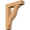 Ekena Millwork Funston Block Smooth Bracket w/ Offset Brace, Western Red Cedar, 7 1/2"W x 32"D x 40"H BKT0806X32X40FST05SWR - alternate 1